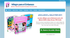 Desktop Screenshot of milagroparaelembarazo.org