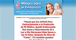 Desktop Screenshot of milagroparaelembarazo.com